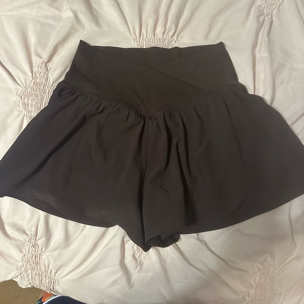 Aerie Brown Skorts with Elastic Waistband